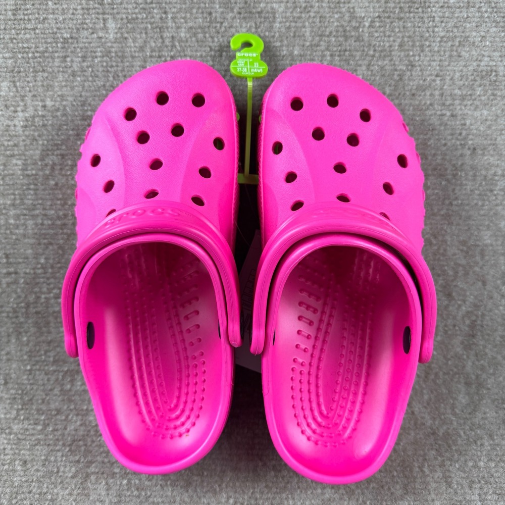 Crocs Baya Unisex Clog W7 M5 Hot Pink Slip On Comfort Barbiecore Y2K Style Comfy